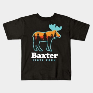 Baxter State Park Camping Moose Trails Maine Kids T-Shirt